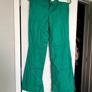 Green Anthropologie Level 99 Wide Leg Pants